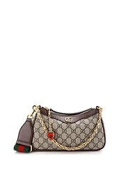 Pre-Owned Gucci Small Ophidia Charm Shoulder Bag Gg Coated Canvas