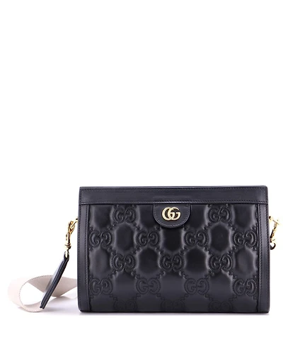 Pre-Owned Gucci Small Gg Shoulder Bag Gg Matelasse Leather