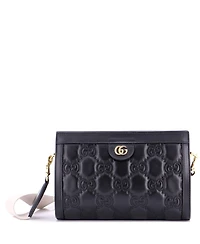 Pre-Owned Gucci Small Gg Shoulder Bag Gg Matelasse Leather