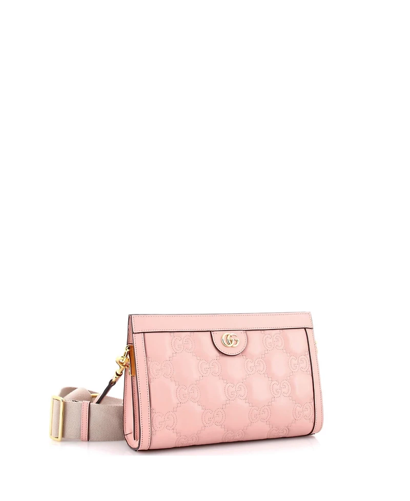 Pre-Owned Gucci Small Gg Shoulder Bag Gg Matelasse Leather