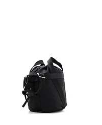 Pre-Owned Bottega Veneta Small Convertible Drawstring Bucket Bag Intrecciato Effect Jacquard