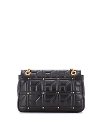 Pre-Owned Gucci Medium Gg Marmont Flap Bag Studded Matelasse Leather
