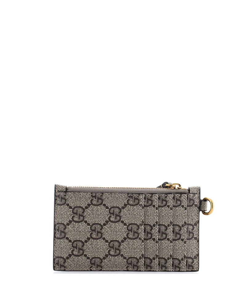 Pre-Owned Gucci x Balenciaga The Hacker Project Zip Card Case with Strap Gg Coated Canvas