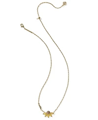 Kendra Scott Anya Cubic Zirconia and Crystal Flower Short Pendant Necklace