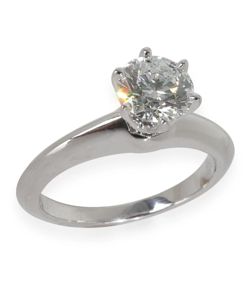 Pre-Owned Tiffany & Co 0.88 ct Round Brilliant Diamond Engagement Ring
