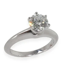 Pre-Owned Tiffany & Co 0.88 ct Round Brilliant Diamond Engagement Ring
