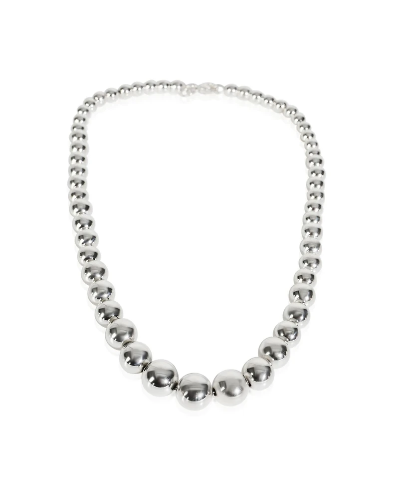 Pre-Owned Tiffany & Co Sterling Silver HardWear Graduating Ball Necklace