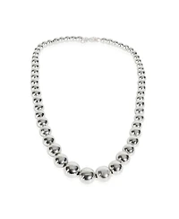 Pre-Owned Tiffany & Co Sterling Silver HardWear Graduating Ball Necklace