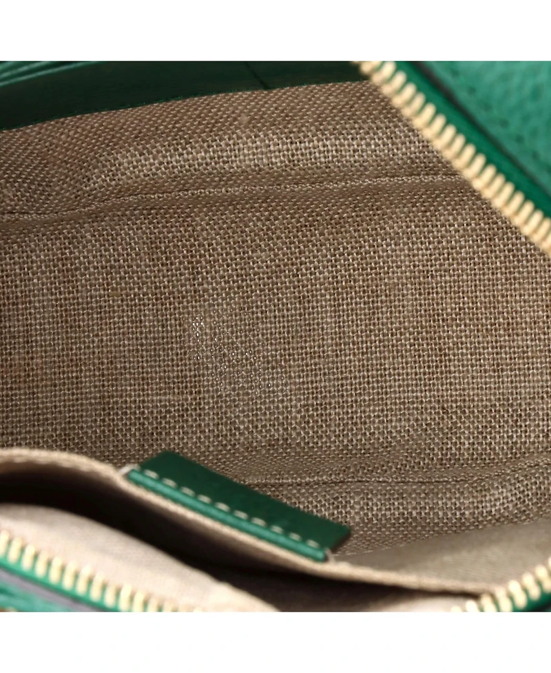 Pre-Owned Gucci Mini Bree Disco Crossbody Bag Gg Canvas with Leather