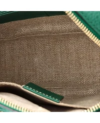 Pre-Owned Gucci Mini Bree Disco Crossbody Bag Gg Canvas with Leather