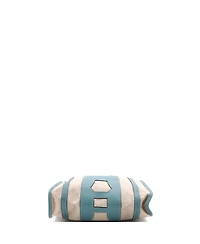 Pre-Owned HERMES Pm Petit H Bell Tote Toile and Leather