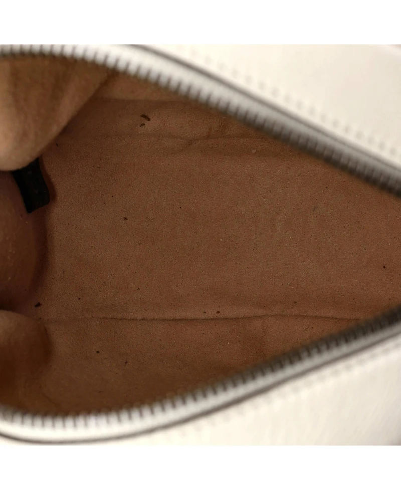 Pre-Owned Gucci Mini Gg Marmont Round Shoulder Bag Matelasse Leather