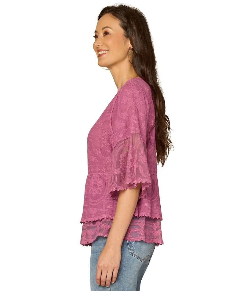 Democracy Women's Scoop Neck Top