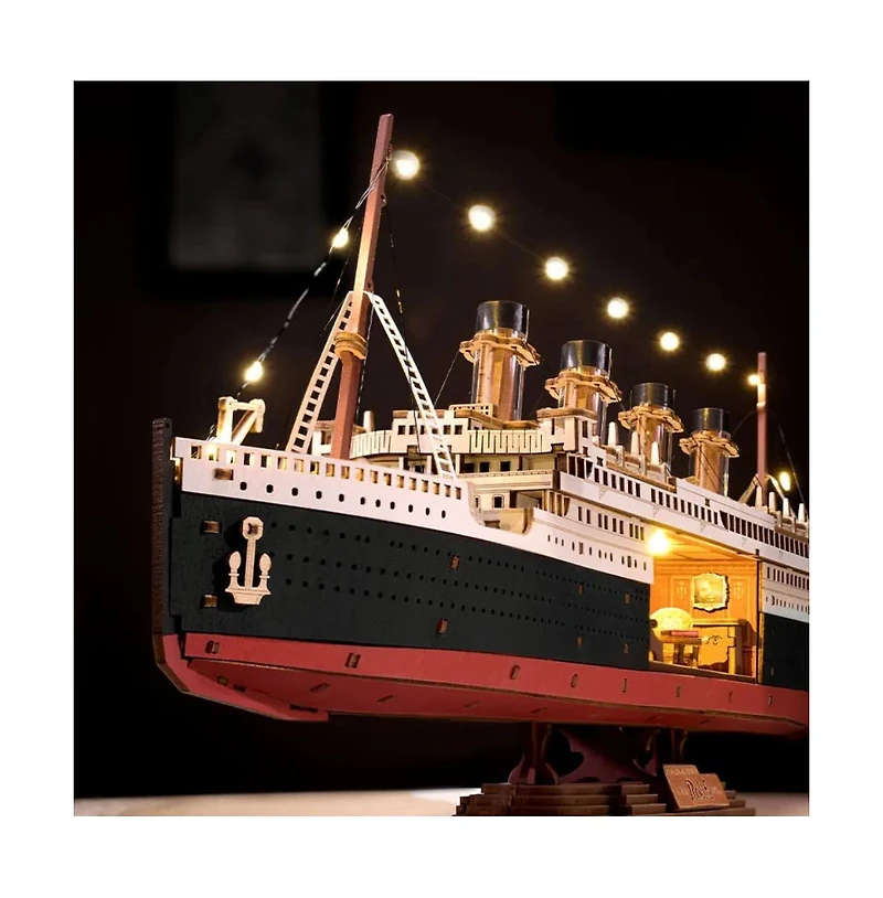 Flash Popup 3D Puzzle 1912 Ocean Liner 433pcs Diy Lights Up