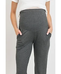 Hello Miz Maternity Over-the-Belly Pull-On Joggers With Side Pockets