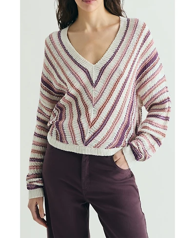 Scalpers Women's Multicolored Striped Sweater