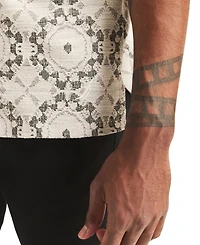 Nautica Men's Short-Sleeve Jacquard Knit Shirt