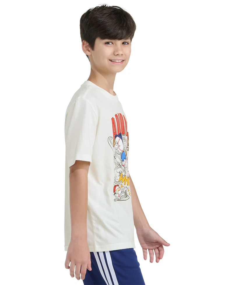 adidas Boys' 8-20 Short-Sleeve Surreal Sport Nest T-Shirt