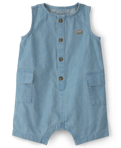 Carter's Baby Boys' Beach Cruiser Chambray Sleeveless Romper