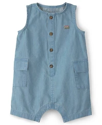 Carter's Baby Boys' Beach Cruiser Chambray Sleeveless Romper