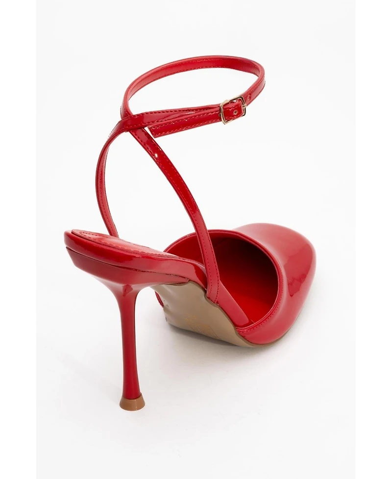 Prologue Shoes Blues Round Toe Ankle Strap Pump (Women)