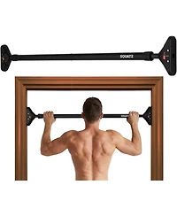 Squatz Adjustable Doorway Pull-Up Bar 45-55 inches with Anti-Slip Grip (SQDPB55BK)