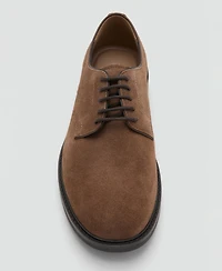 Mango Men's Leather Suit Shoes