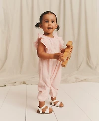 abercrombie kids Baby Girls' Flutter Sleeve Eyelet Jumpsuit