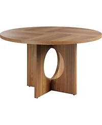 gaomon 47" Round Dining Table for 4-6 People