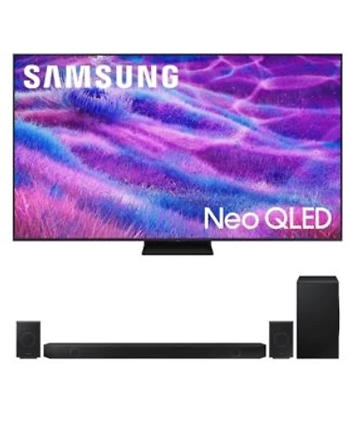 Samsung Neo Qled Qn80f Series Supreme Uhd 4k Tv With A Samsung Hw Q990d 11.1.4ch Soundbar 2025