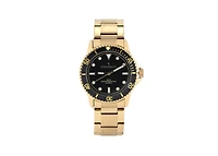 Peugeot Men's 40mm Sport Watch with Rotating Bezel-Stainless Steel Gold Bracelet