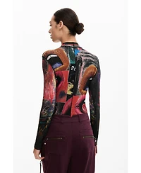 Desigual Women's Long Sleeve High Neck T-Shirt
