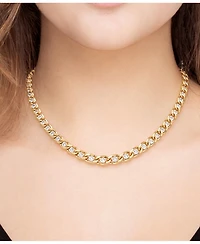 And Now This Clear Cubic Zirconia Cuban Chain Necklace