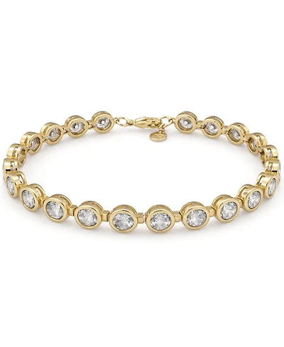 And Now This Clear Cubic Zirconia Station Bracelet