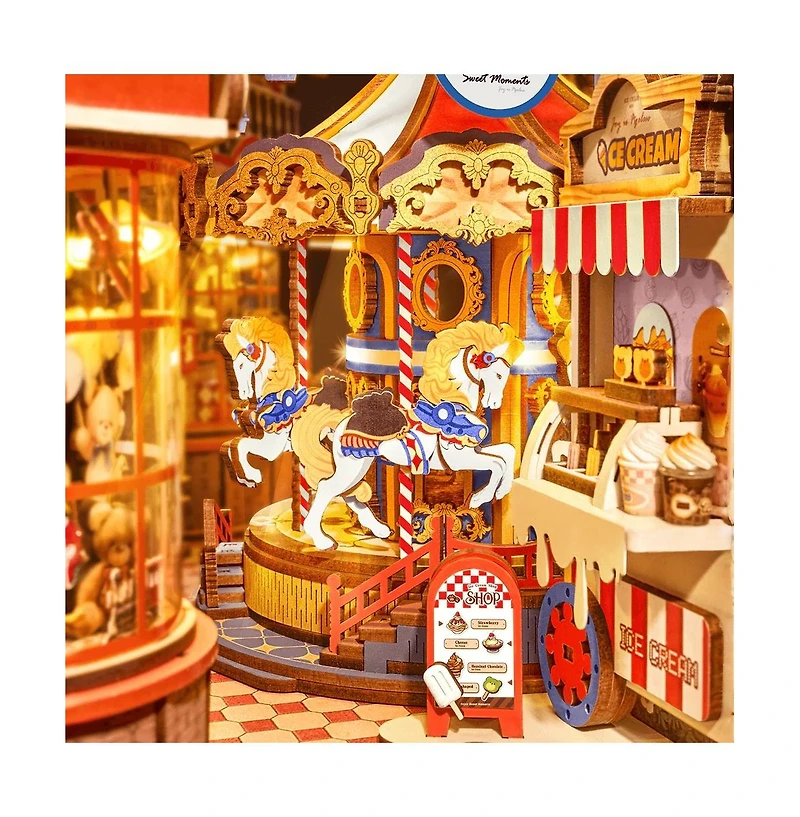 Flash Popup 3D Book Nook Puzzle: Fairytale Amusement Park 257pieces Diy