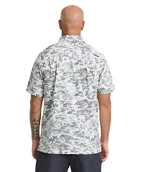 Quiksilver Waterman Men's Short-Sleeve Artisan Reverse Print Shirt