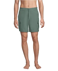 Lands' End Men's 7" Quick Dry Cargo Swim Short