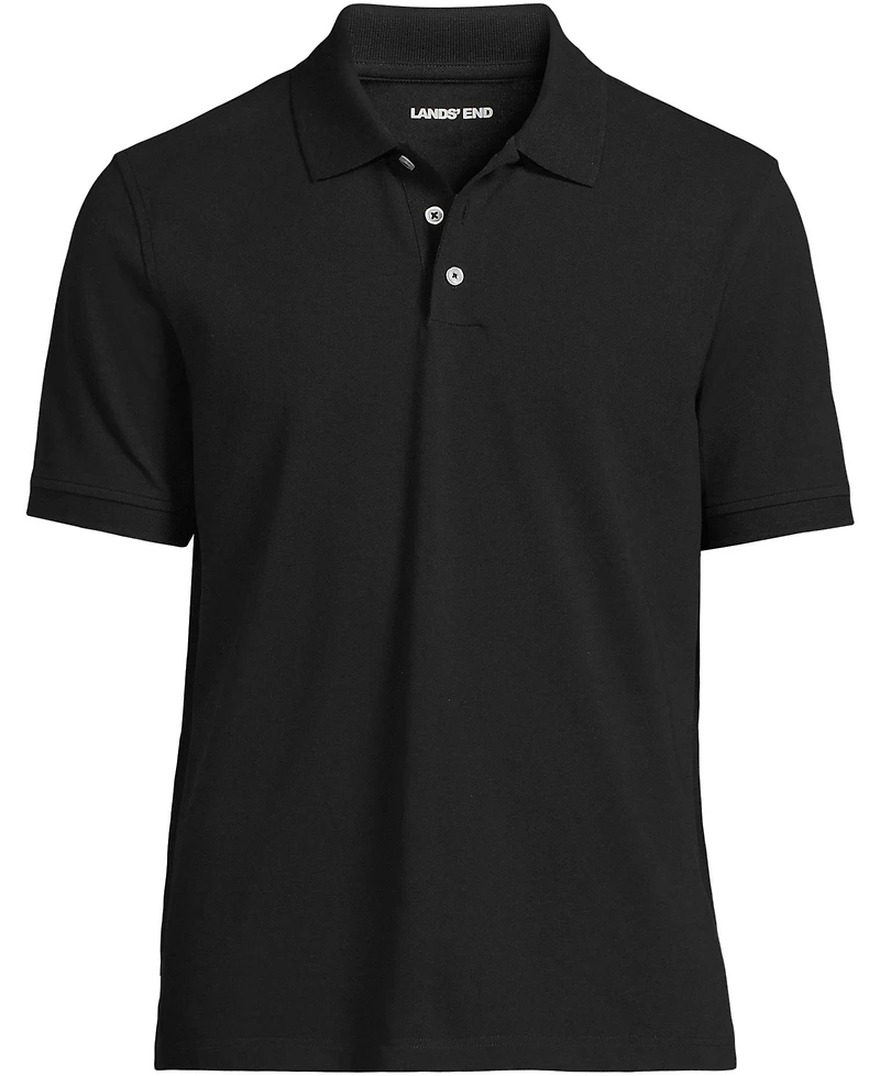 Lands' End Men's Short Sleeve Performance Mesh Pique Polo
