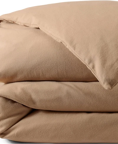 Lands' End Comfy Super Soft Cotton Flannel Duvet Bed Cover - 5oz