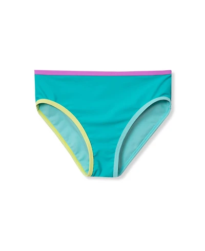 Lands' End Girls Chlorine Resistant Contrast Bikini Bottoms