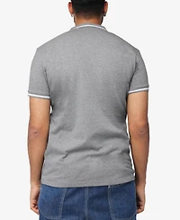 X-Ray Men's Basic Short Sleeve Rib Polo Shirt