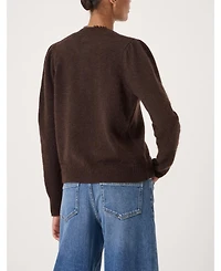 Hush Women's Wool Blend Gathered Shoulder Cardigan