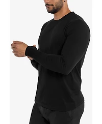 X-Ray Men's Soft Stretch Crew Neck Long Sleeve T-shirt