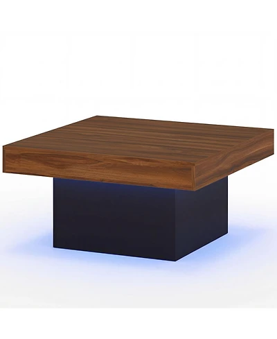 Slickblue Modern Coffee Table with Led Lights and Dynamic Effects