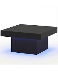 Slickblue Modern Coffee Table with Led Lights and Dynamic Effects