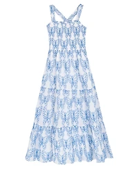Rare Editions Girls' 7-16 Butterfly Eyelet Sleeveless Dress