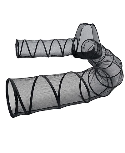 Zeus and Ruta Outdoor Cat Enclosure Portable Pet Tent Cage Free Playpen with Tunnel Playground for Cats Small Animals