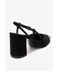 Prologue Shoes Women's Desia Slingback Round Toe Pumps