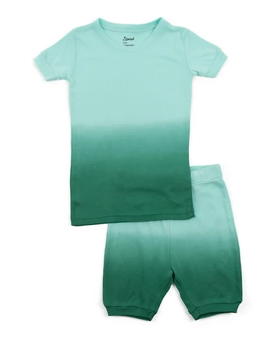 Leveret Kids Matching Family Two Piece Cotton Short Sleeve Shirt and Shorts Tie Dye Pajamas