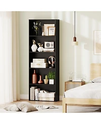 Gouun 5-Tier Freestanding Storage Bookcase with Anti-Tipping Kits